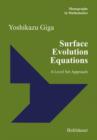 Image for Surface evolution equations  : a level set approach