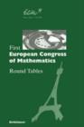 Image for First European Congress of Mathematics : Paris, July 6–10, 1992 Round Tables