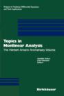 Image for Topics in Nonlinear Analysis