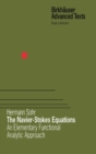 Image for The Navier-Stokes Equations : An Elementary Functional Analytic Approach