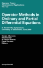 Image for Operator Methods in Ordinary and Partial Differential Equations