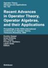 Image for Recent Advances in Operator Theory, Operator Algebras, and their Applications