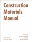 Image for Construction Materials Manual