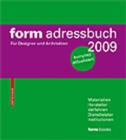 Image for Form Adressbuch 2009 : Fur Designer Und Architekten