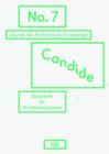 Image for Candide. Journal for Architectural Knowledge