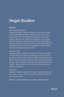 Image for Hegel-Studien / Hegel-Studien Band 20 (1985)