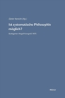 Image for Ist systematische Philosophie moeglich?