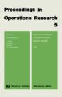 Image for Proceedings in Operations Research 5