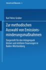Image for Zur methodischen Auswahl von Emissionsminderungsmaßnahmen