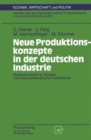 Image for Neue Produktionskonzepte in der deutschen Industrie