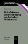 Image for Risikofaktoren und Preisbildung am deutschen Aktienmarkt