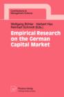 Image for Empirical Research on the German Capital Market