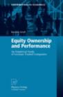 Image for Equity ownership and performance: an empirical study of German traded companies