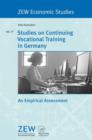 Image for Studies on Continuing Vocational Training in Germany : An Empirical Assessment