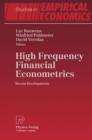 Image for High frequency financial econometrics  : recent developments