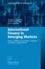 Image for International finance in emerging markets  : issues, welfare economics analyses and policy implications