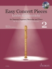 Image for Easy Concert Pieces : 24 Pieces from 5 Centuries. Vol. 2. descant recorder and piano.