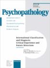 Image for International Classification and Diagnosis: Critical Experience and Future Directions : Special Topic Issue: Psychopathology 2002, Vol. 35, No. 2-3