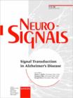 Image for Signal Transduction in Alzheimer&#39;s Disease