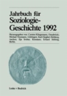 Image for Jahrbuch fur Soziologiegeschichte 1992