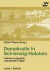 Image for Demokratie in Schleswig-Holstein : Historische Aspekte und aktuelle Fragen