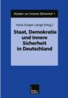 Image for Staat, Demokratie und Innere Sicherheit in Deutschland
