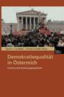 Image for Demokratiequalitat in OEsterreich : Zustand und Entwicklungsperspektiven
