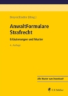 Image for AnwaltFormulare Strafrecht