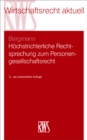 Image for Personengesellschaftsrecht: Hochstrichterliche Rechtsprechung