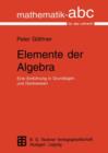 Image for Elemente der Algebra