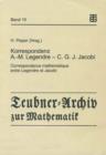 Image for Korrespondenz Adrien-Marie Legendre — Carl Gustav Jacob Jacobi : Correspondance mathematique entre Legendre et Jacobi