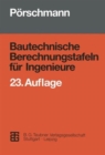 Image for BAUTECHNISCHE BERECHNUNGSTAFELN F  R IN