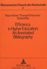 Image for Efficiency in Higher Education : An Annotated Bibliography