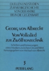 Image for Georg von Albrecht- Vom Volkslied zur Zwoelftontechnik : Schriften und Erinnerungen eines Musikers zwischen Ost und West