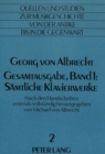 Image for Georg von Albrecht- Gesamtausgabe, Band 1: Saemtliche Klavierwerke : Herausgegeben erstmals vollstaendig nach den Handschriften