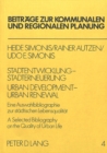 Image for Stadtentwicklung - Stadterneuerung- Urban Development - Urban Renewel