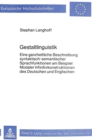 Image for Gestaltlinguistik