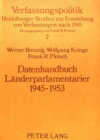 Image for Datenhandbuch Laenderparlamentarier 1945-1953