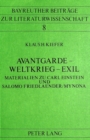 Image for Avantgarde - Weltkrieg - Exil