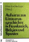 Image for Aufsaetze zur Literaturgeschichte in Frankreich, Belgien und Spanien