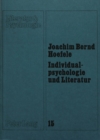 Image for Individualpsychologie und Literatur