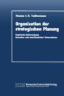 Image for Organisation der strategischen Planung