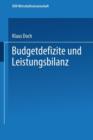 Image for Budgetdefizite und Leistungsbilanz : Eine theoretische Analyse