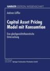 Image for Capital Asset Pricing Model mit Konsumtion