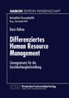 Image for Differenziertes Human Resource Management : Losungsansatz fur die Geschlechtergleichstellung
