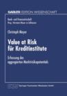 Image for Value at Risk fur Kreditinstitute : Erfassung des aggregierten Marktrisikopotentials