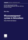 Image for Wissensmanagementsysteme in Unternehmen : State-of-the-Art des Einsatzes