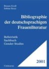 Image for BIBLIOGRAPHIE DER DEUTSCHSPRACHIGEN FRA