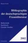 Image for Bibliographie der deutschsprachigen Frauenliteratur 2002