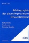 Image for Bibliographie der deutschsprachigen Frauenliteratur 2003